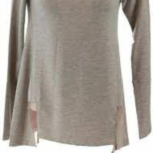 NWT LORI GOLDSTEIN LOUNGE FRENCH TERRY GREY TOP XS - Picture 2 of 11